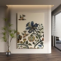 New Chinese Landscape Abstract Decorative Painting 3d model