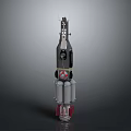 Detailed Space Rocket Model With Stages And Engine Components For Space Exploration