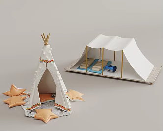 Modern Tent Outdoor Tent Outdoor Sleeping Bag 3d model