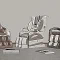 Modern Beige And White Massage Chairs With Comfortable Design For Indoor Relaxation