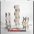 Wooden Blocks Stacked In Creative Structures With Abstract Shapes And Scattered Pieces
