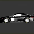Lexus Gray Racing Car With Large Rear Spoiler And Sporty Wheels Design