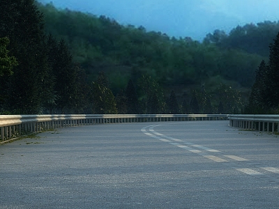 Highway Mountain Highway 3d model