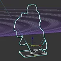 Acrylic Lipai Animation Peripheral Ornaments Millet Secondary Element Zone Zero Feng Laikaen 3d model