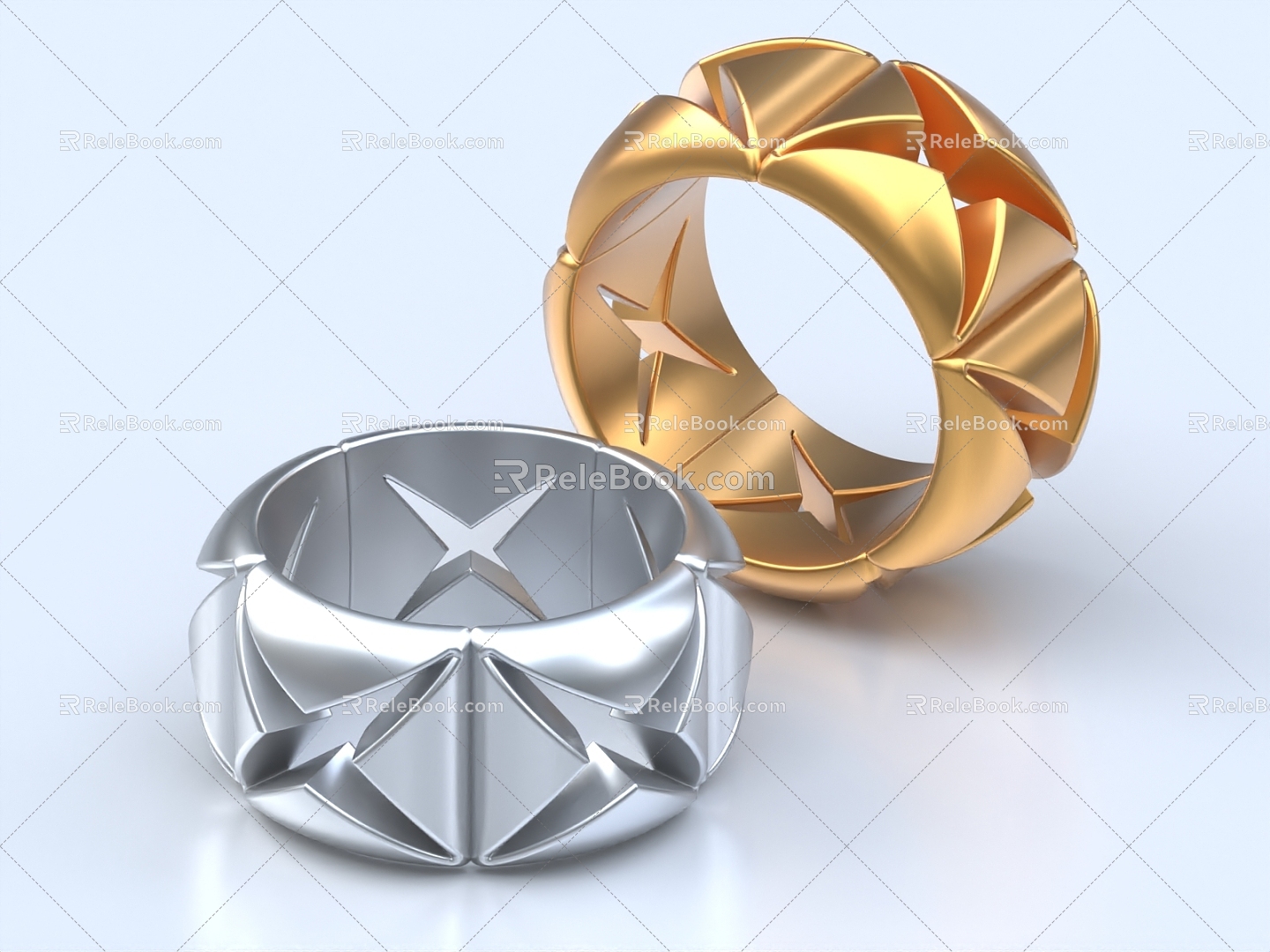 Ring Gold Ring Jewelry Bracelet Gold Jewelry Jewelry Ornaments 3d model