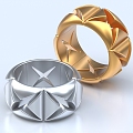 Ring Gold Ring Jewelry Bracelet Gold Jewelry Jewelry Ornaments 3d model