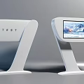 Modern all-in-one technology interactive touch screen 3d model