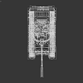 Detailed Modern Military Tank With Green Camouflage Turret Cannon And Tracks