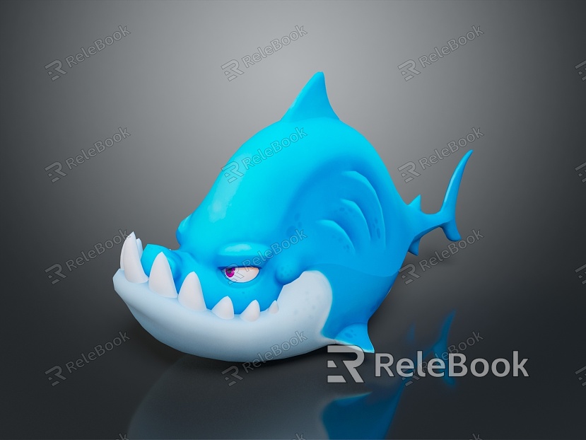 Shark cartoon shark great white shark whale shark hammerhead shark tiger shark man-eating shark blue shark freshwater fish model