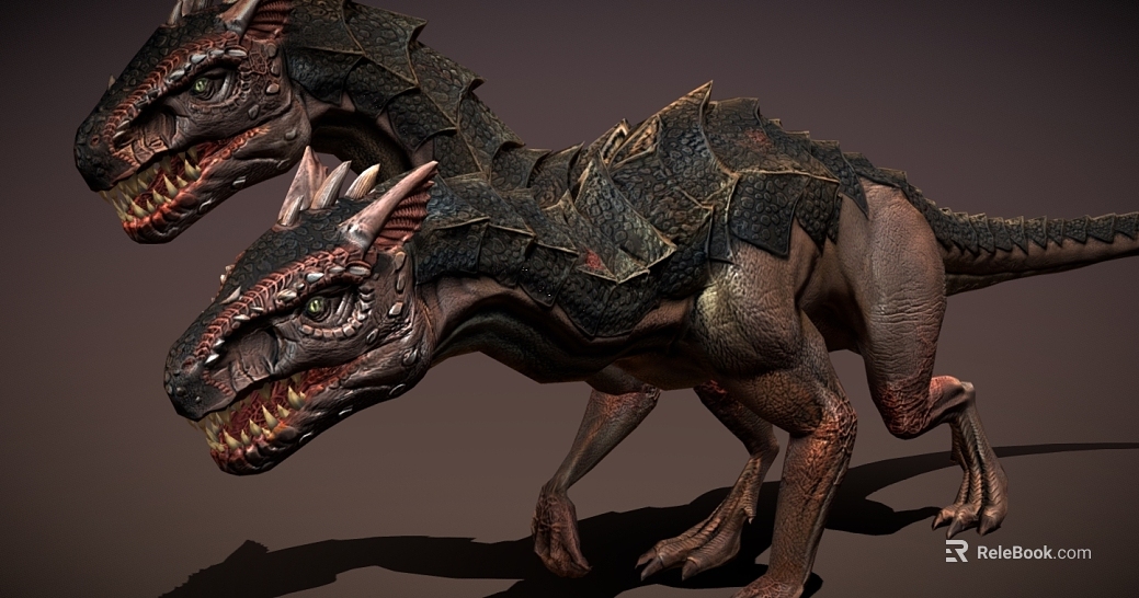 Modern Dinosaur Double-headed Dragon texture