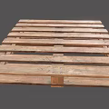 Sturdy Wooden Pallet With Slatted Design For Storage And Shipping Use