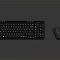 Ergonomic Wireless Computer Keyboard And Mouse Set With Modern Design For Office Use