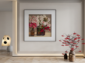 Modern Plant Painting Decorative Hanging Painting 3d model