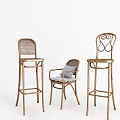Wicker Leisure Chairs With Stylish Designs Soft Cushions And Light Wooden Frames