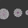 White Feather Shaped Decorative Architectural Component With Soft Texture And Vray Rendering