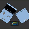 Modern game console Nintendo game console 3d model