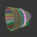 Metallic Gray Industrial Mechanical Part Featuring Ring Structure Mesh Design And Smooth Surface
