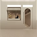 Industrial Style Bubble Tea Shop Interior With Hanging Lights Menu Board Concrete Counter And Shelves