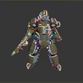 Mech Warrior Mech Soldier Machine Battlearm Mechanical Battlearm Machine Fighter Robot 3d model