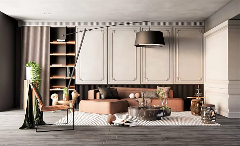 Jane European Living Room Home Dining Room Single Sofa Leisure Chair Sofa Chair Multi-person Sofa Coffee Table Side Table Floor Lamp Ornaments 3d model