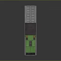 Train Railway Slope Structure With Gray Concrete And Green Cabin Design