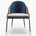 Modern Single Chair With Velvet Backrest Linen Seat And Color Options
