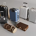 Various Luggage Collection With Suitcases Travel Bags And Different Color Styles