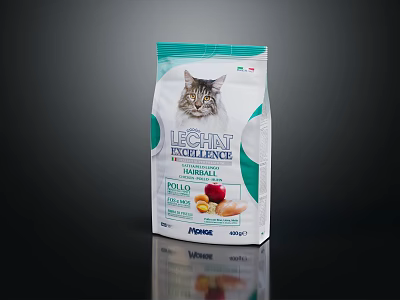 Lecht Excellence Premium Junior Cat Food with Chicken and Apple Formula 3d model