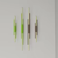 Modern Metal Wall Lamps with Gold Silver Cylindrical LED Tubes Design
