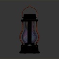 Retro kerosene lamp sci-fi kerosene lamp 3d model