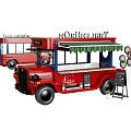 Red Food Truck With Service Window Balloons And NordicLight Signage