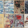 Square Rugs With Various Design Patterns Including Floral Abstract And Colorful Prints