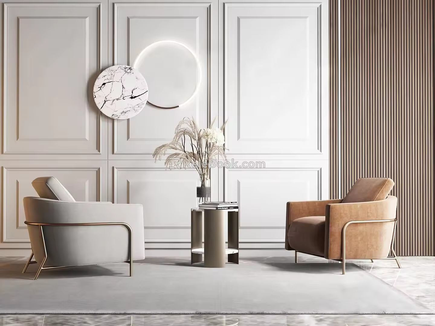 Modern Casual Sofa Combination Single Sofa 3d model