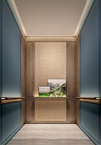hotel elevator box office elevator 3d model
