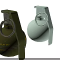 Green M67 And White Hand Frag Grenades With Delay Fuse Design