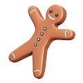 Gingerbread Man Cartoon Gingerbread Man Anime Gingerbread Man Toy 3d model