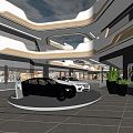 Modern Atrium Mall Atrium Mall Hall Shopping Mall Entrance Atrium Cart Display 3d model