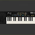 Digital Electronic Keyboard With Piano Keys Control Panel And Portable Design 3d model