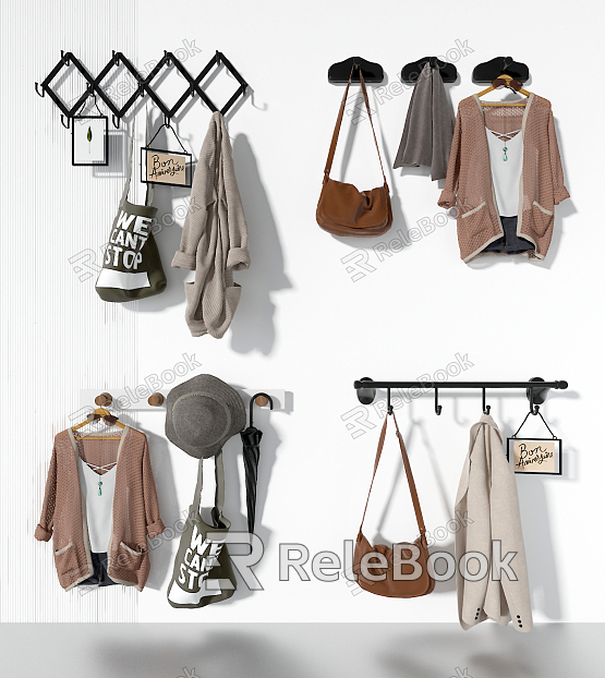 Modern clothes hook model