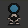 Industrial Robot Single Wheel Robot Double Wheel Robot Assistant Small Robot 3d model