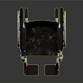 Black Mobility Wheelchair With Metal Frame And Armrests Support