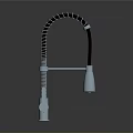 Modern Stainless Steel Kitchen Faucet With Flexible Hose And Rotatable Spout