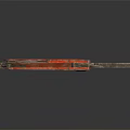 Red Multi Tool Weapon Featuring Pliers Blades and Red Metal Construction Design