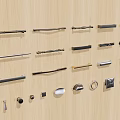 Metal Handle Furniture Handle Button Handle 3d model