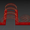 Event Entrance Featuring Illuminated 2020 Numbers On Black Background With Red Base