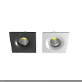 Modern Black Recessed Downlight Spotlight With LED Luminous Beads And Sleek Ceiling Design
