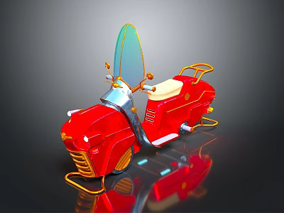 Jet Motorcycle Sci-Fi Motorcycle Concept Motorcycle Flying Car Space Flying Car Space Motorcycle 3d model
