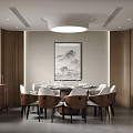 New Chinese Box Restaurant Room 3d model