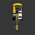 Liebherr Wheeled Excavator With Yellow Body Large Arm And Functional Bucket Design