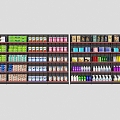 Convenience store shelves 3d model